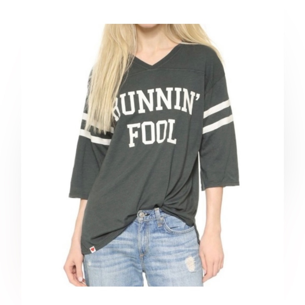Wildfox Baseball Tee, “Runnin Fool” …